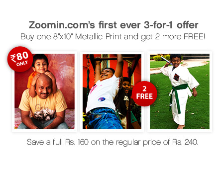 8 x10 Metallic Prints - Buy 1 Get 2 FREE