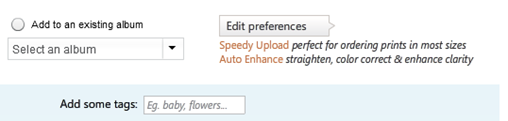 Upload Preferences