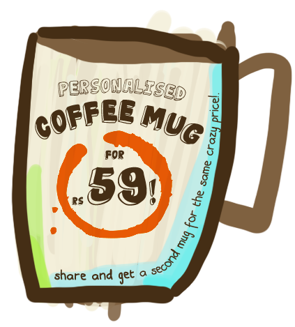 Facebook Fan Deal - Rs 59 mugs!