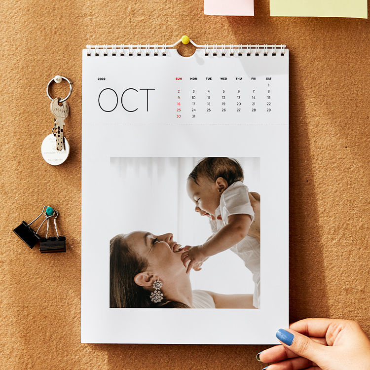 Wall mount calendars come with perforated pages that can be cut and reused after every month!